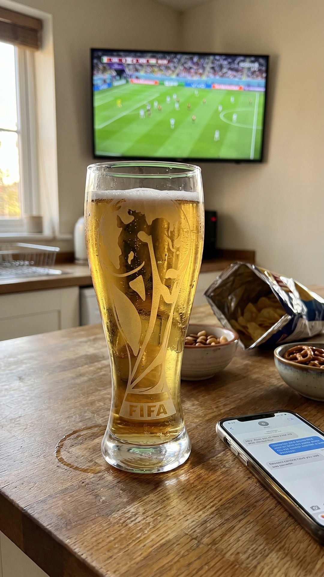 Get Futsal World Cup trophy glass in action